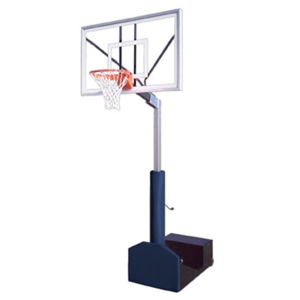 First Team First Team Rampage Nitro Steel-Glass Portable Basketball System; Brick Red Rampage Nitro-BR